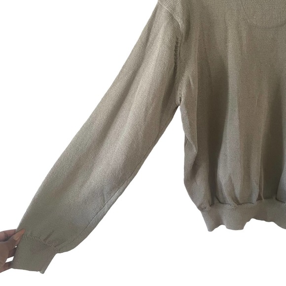 Marithe Francois Girbaud | Crewneck Raglan Sleeve Sweater in Light Army Green XL - Picture 4 of 8